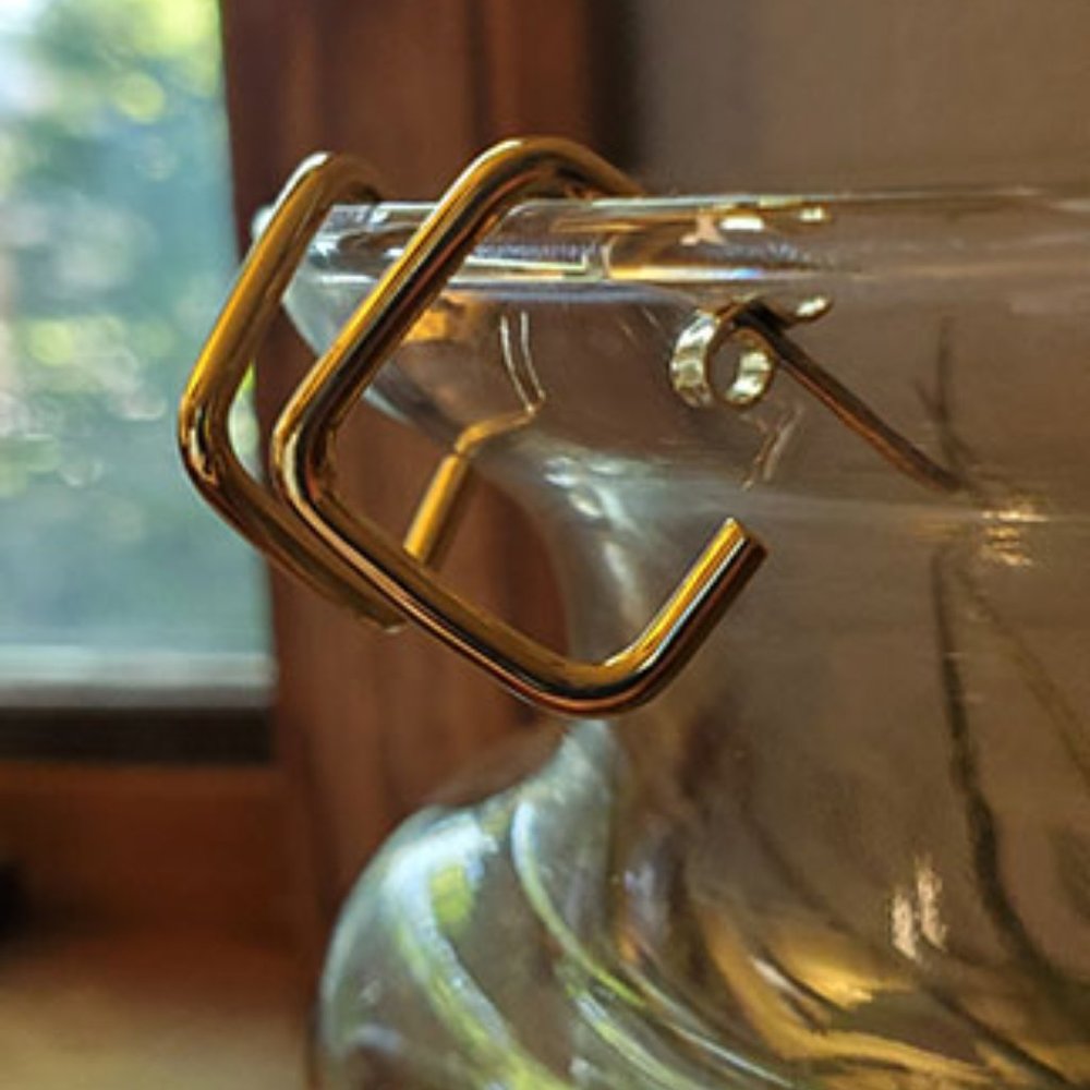 Square Hoops Gold Tone